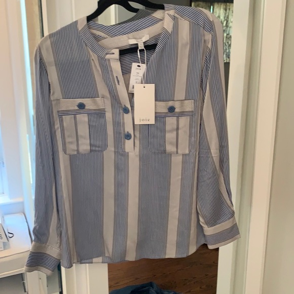 JOIE FANE STRIPED BLOUSE NWT - Picture 5 of 9